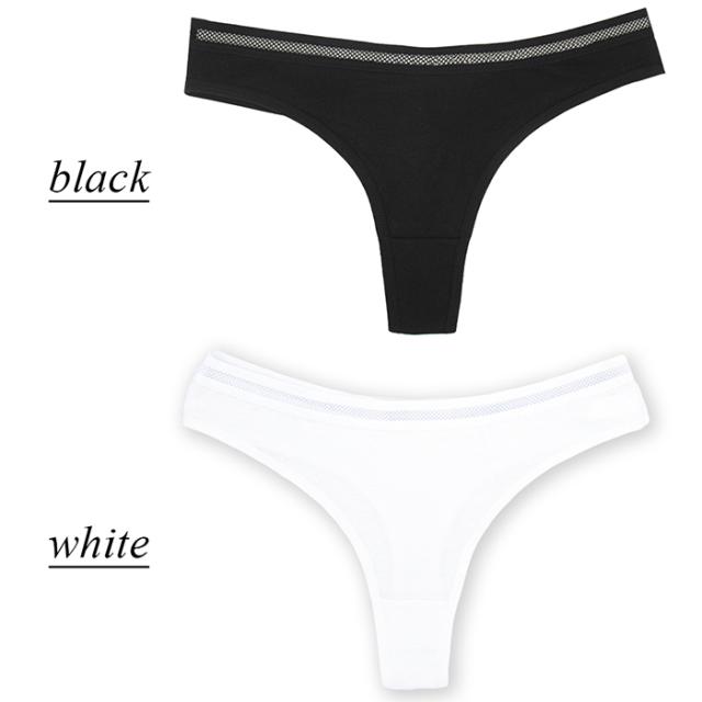 綿95% メッシュゴムがおしゃれなレディースTバック