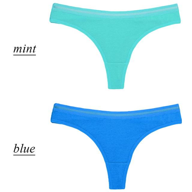 綿95% メッシュゴムがおしゃれなレディースTバック