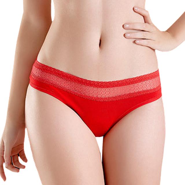 綿95%で優しい肌触り 美しいウエストレースのレディースTバック