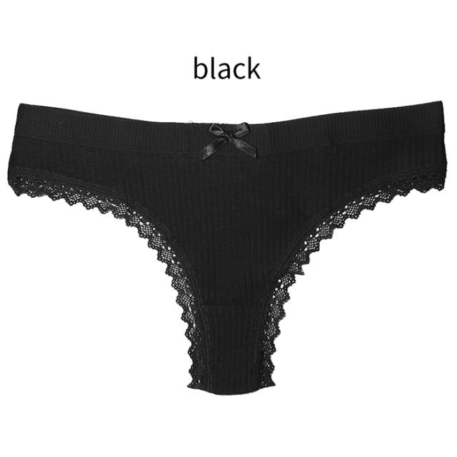 【プチプラ大特価】綿でお肌に優しい リブあみTバック