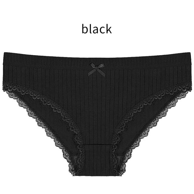 綿95％柔らかく穿きやすいリブ編みスタンダードショーツ