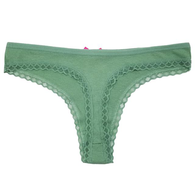 【プチプラ大特価】綿でお肌に優しい リブあみTバック