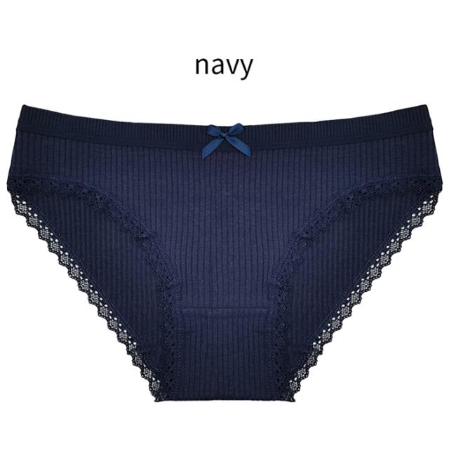 綿95％柔らかく穿きやすいリブ編みスタンダードショーツ