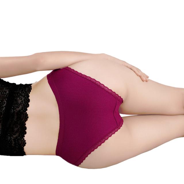 綿95％柔らかく穿きやすいリブ編みスタンダードショーツ