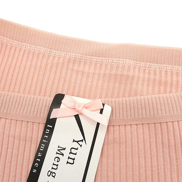 綿95％柔らかく穿きやすいリブ編みスタンダードショーツ