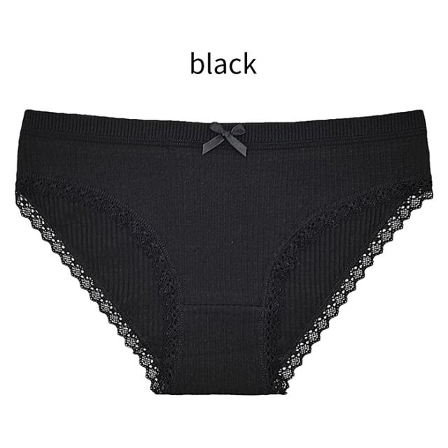 綿95％柔らかく穿きやすいリブ編みスタンダードショーツ