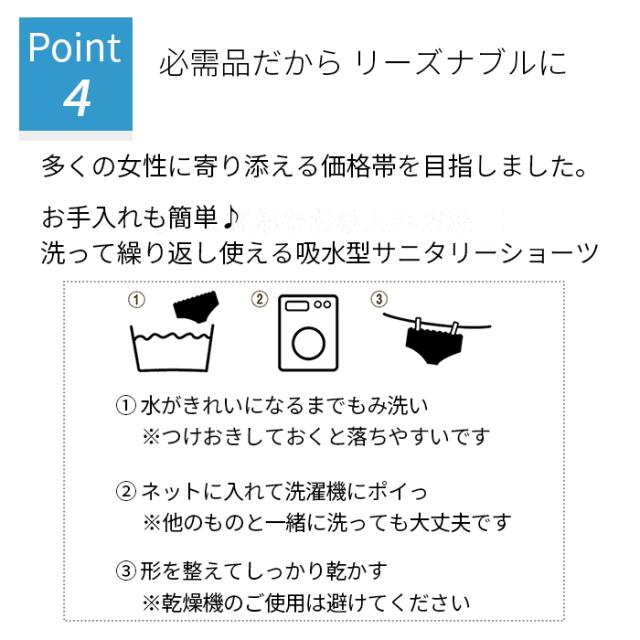 多い日も安心 吸収型サニタリーショーツ