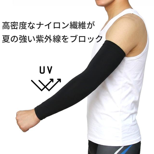 【送料無料】 接触冷感 男女兼用ロングアームカバー