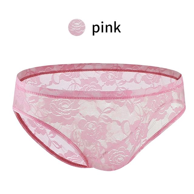 【送料無料】透け感がセクシーな総レースブリーフショーツ