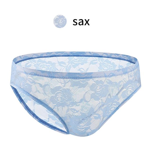 【送料無料】透け感がセクシーな総レースブリーフショーツ