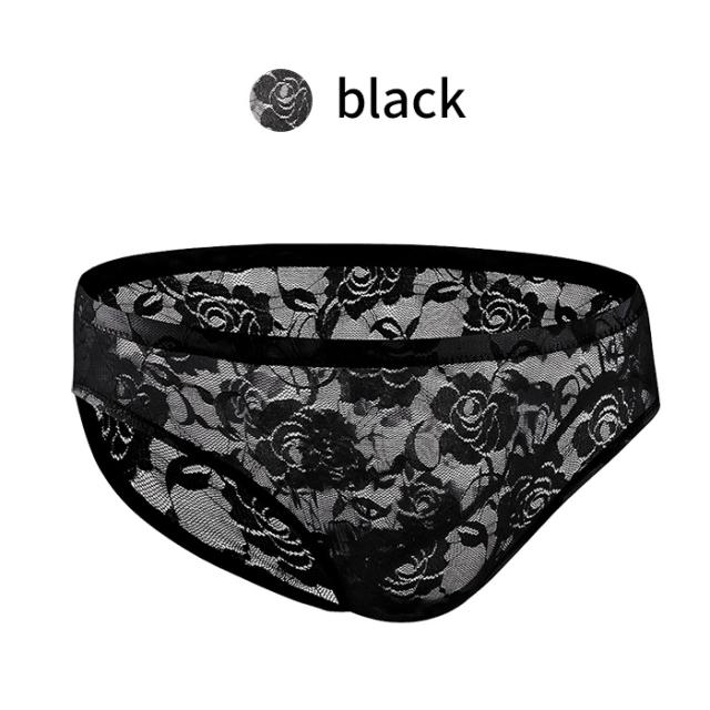 【送料無料】透け感がセクシーな総レースブリーフショーツ