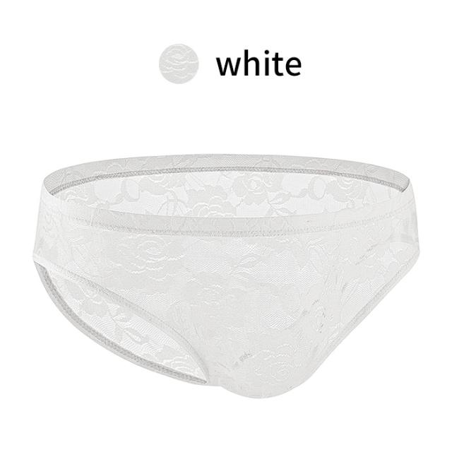【送料無料】透け感がセクシーな総レースブリーフショーツ