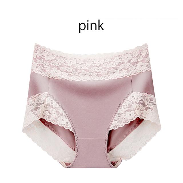 ストレッチレースとさらさら生地のレディース深ばきショーツ