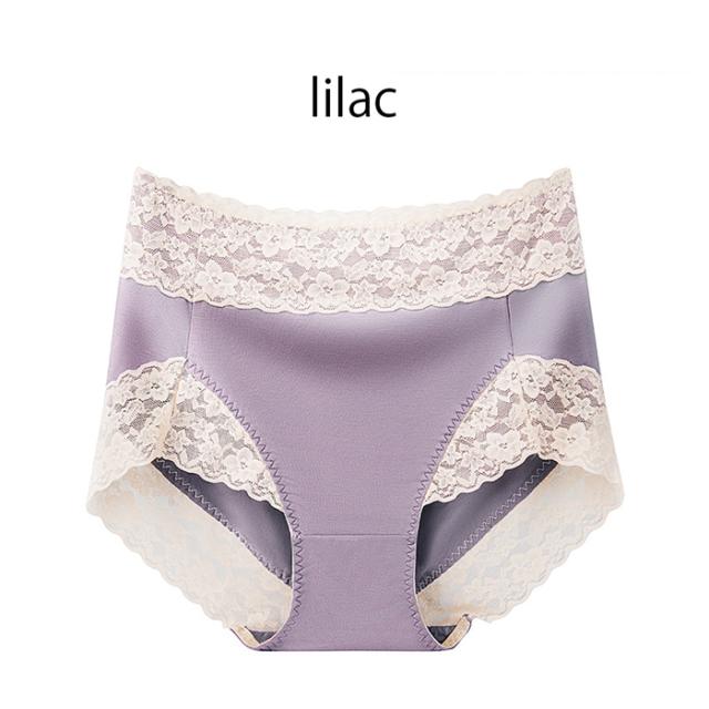 ストレッチレースとさらさら生地のレディース深ばきショーツ