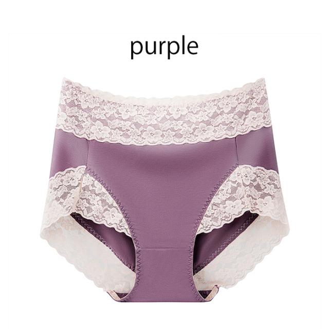ストレッチレースとさらさら生地のレディース深ばきショーツ