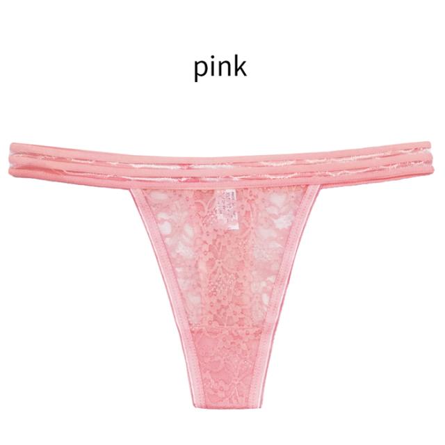 おしゃれな腰ゴムデザインの総レースレディースTバック