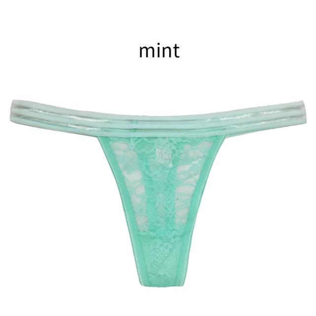 おしゃれな腰ゴムデザインの総レースレディースTバック