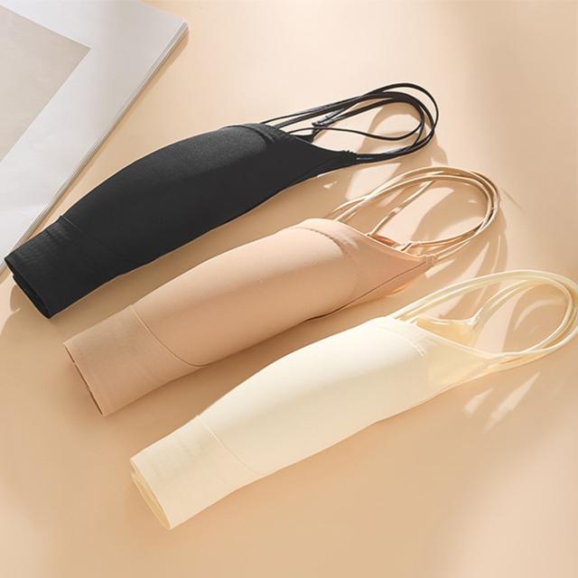 【送料無料】 極細ストラップ 美背中シームレスブラ