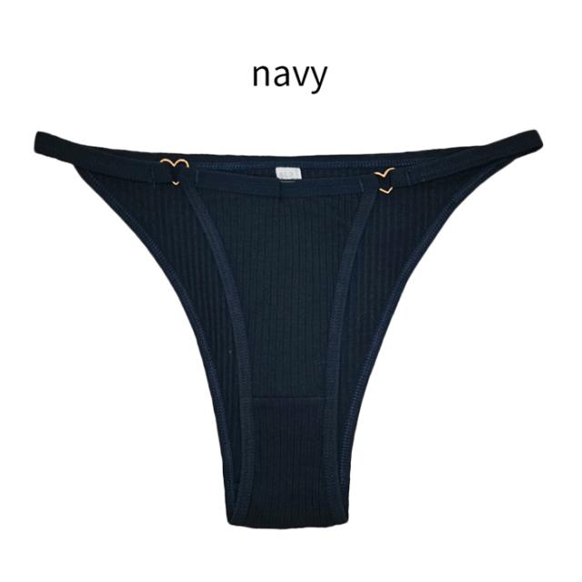 綿95% ハートのチャーム付き ブラジリアンショーツ