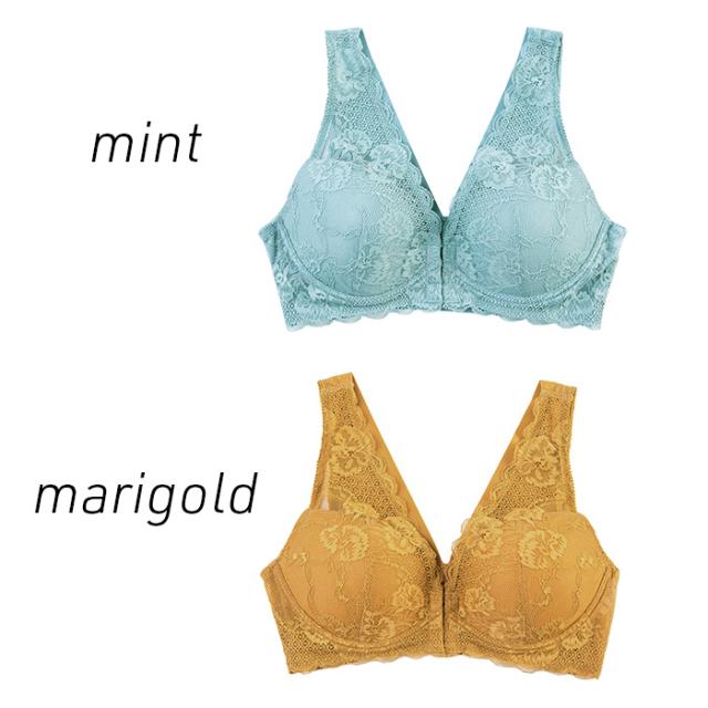 快適ストレッチ素材の前ホック型ナイトブラ