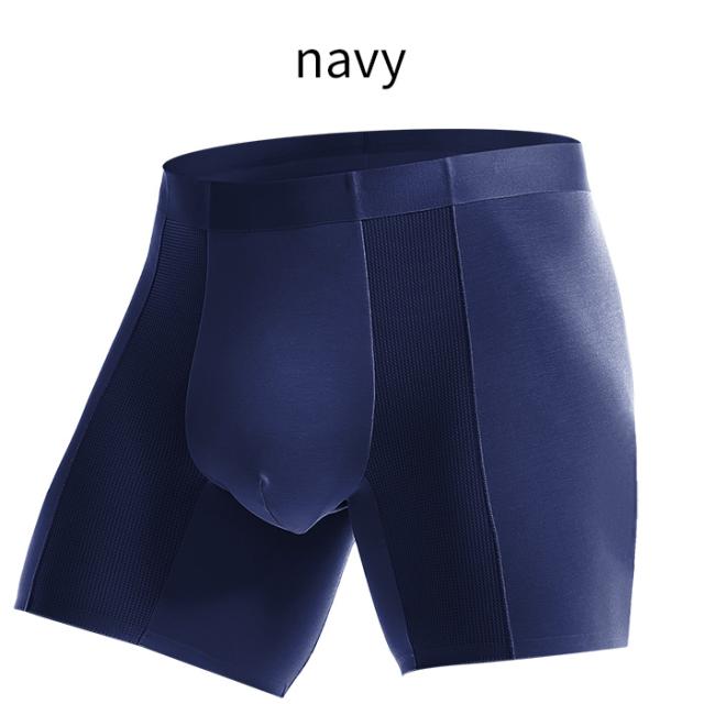 【送料無料】なめらかな肌触り3分丈メンズボクサーパンツ