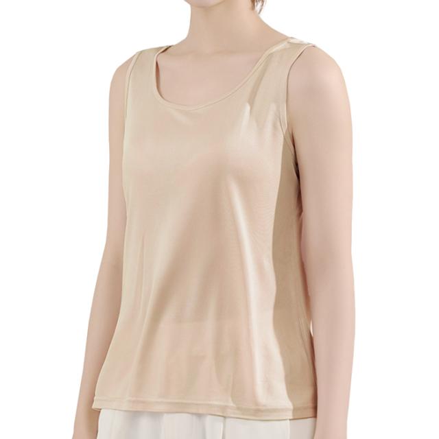 夏は涼しく、冬は暖かい！一度着たら戻れないSILKタンクトップ