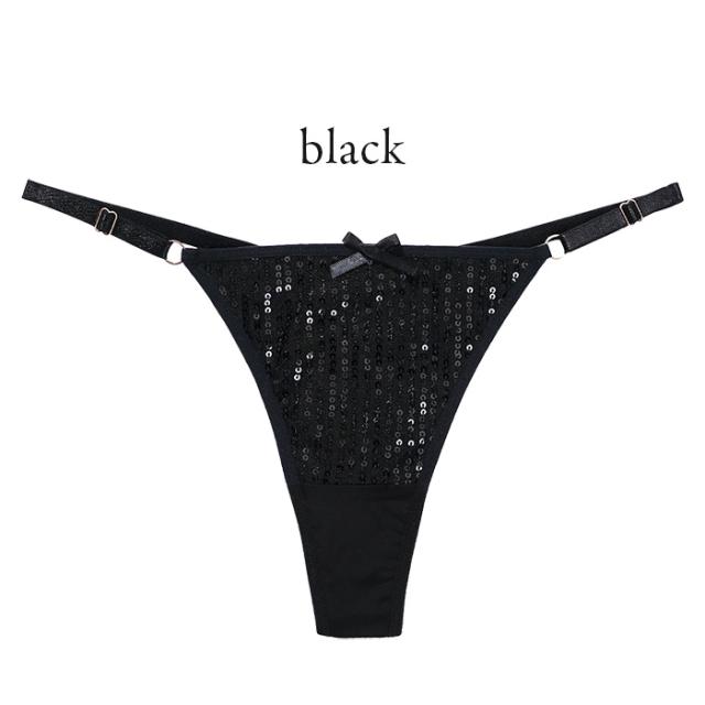 【プチプラ】 キラキラ華やかレディースTバックショーツ