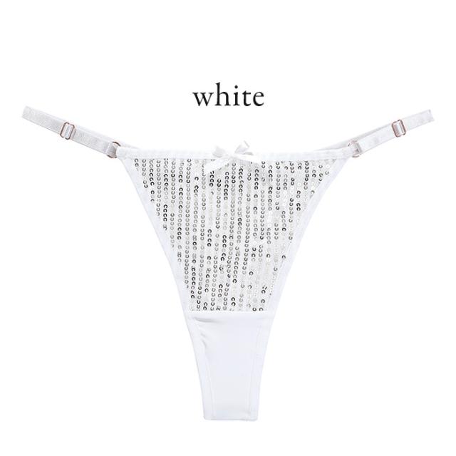 【プチプラ】 キラキラ華やかレディースTバックショーツ