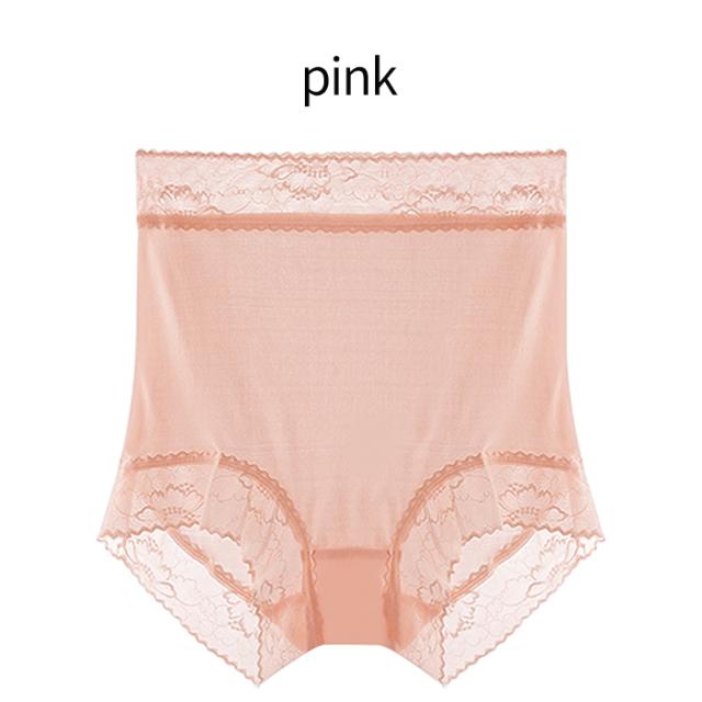 花柄レース×シルク100％ 1分丈レディースショーツ