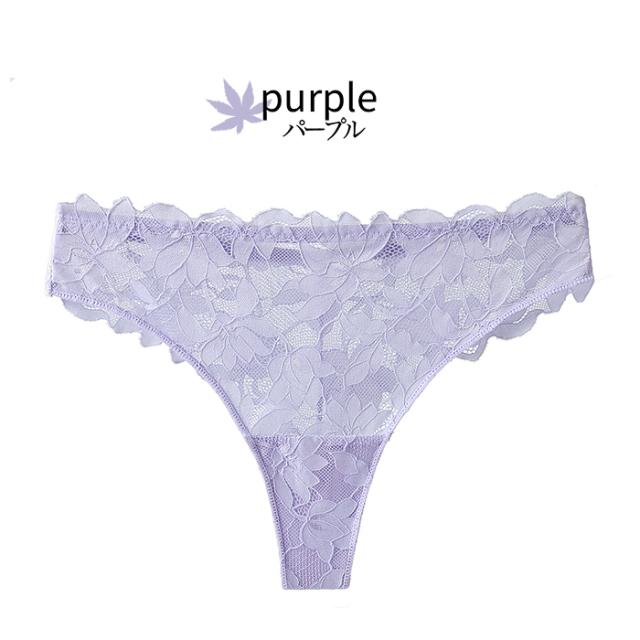 【プチプラ大特価】透ける花柄レースのTバック