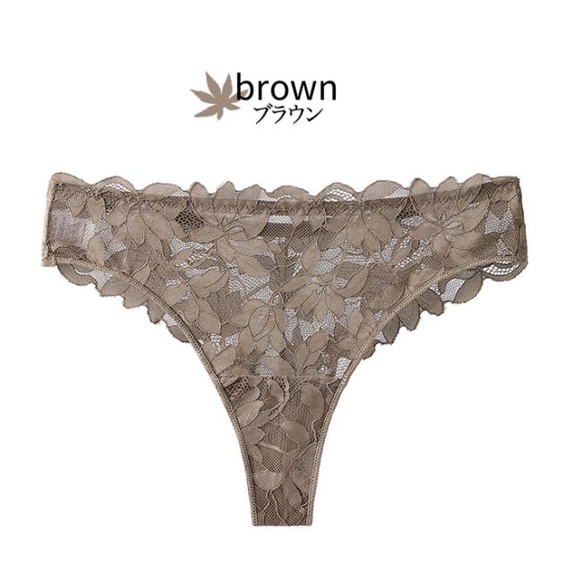 【プチプラ大特価】透ける花柄レースのTバック