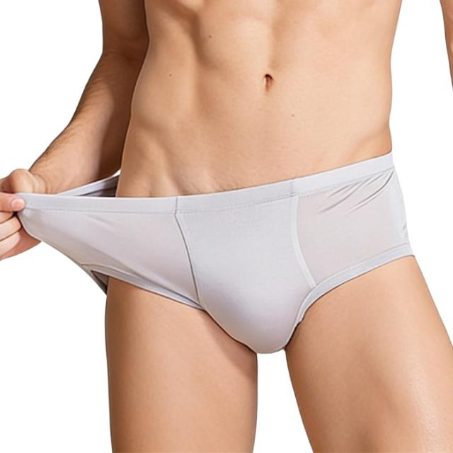 【送料無料】シルク100％ 薄手で快適 メンズボクサーパンツ