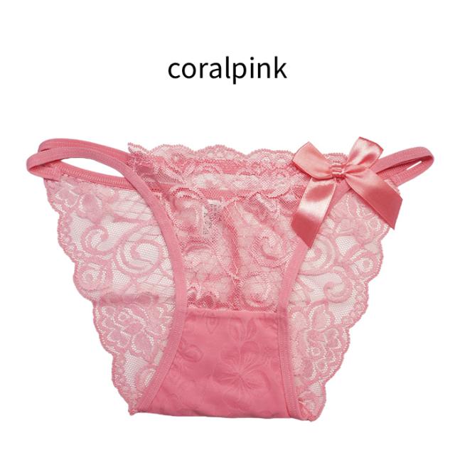 総レース×リボンで上品に魅せるブラジリアンショーツ