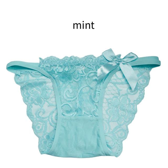 総レース×リボンで上品に魅せるブラジリアンショーツ