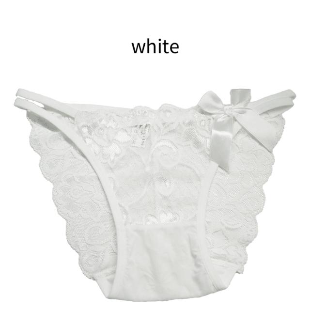 総レース×リボンで上品に魅せるブラジリアンショーツ