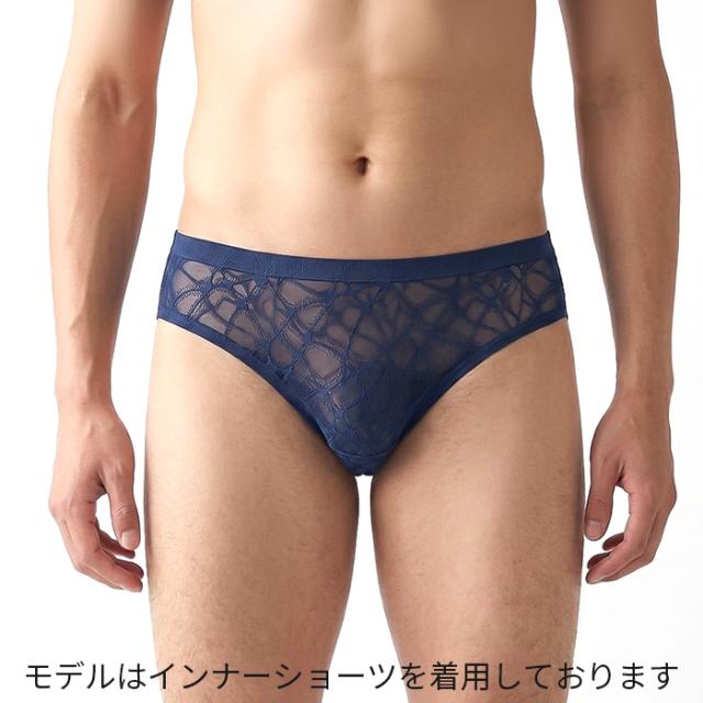 【送料無料】 透けるシアーメッシュメンズブリーフ