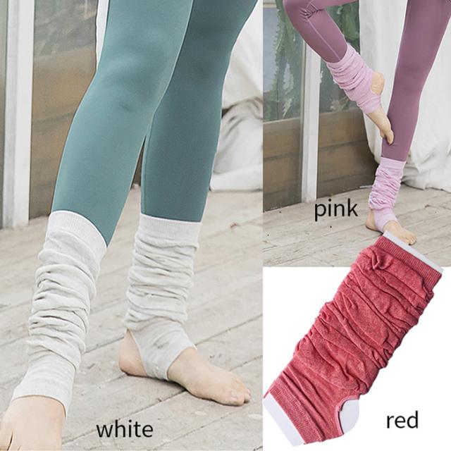 【送料無料】 踵穴付き 薄手で軽い綿混レッグウォーマー
