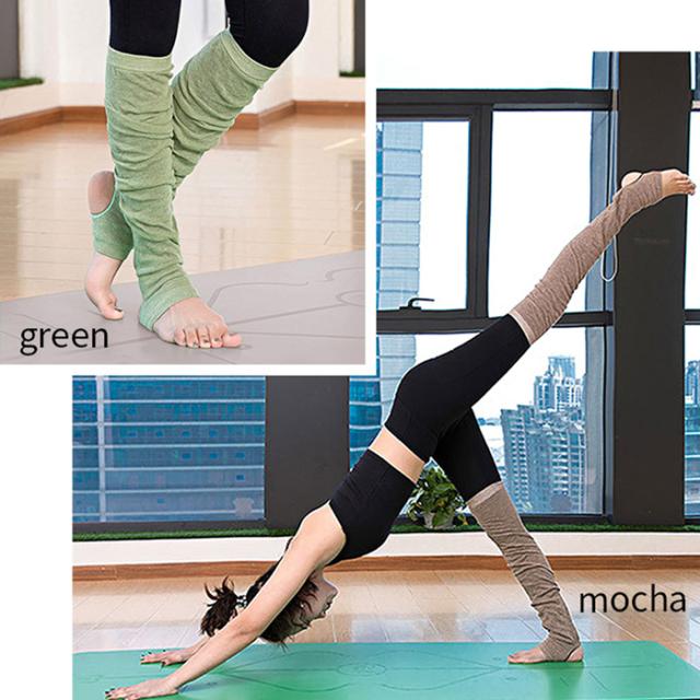 【送料無料】 踵穴付き 薄手で軽い綿混レッグウォーマー