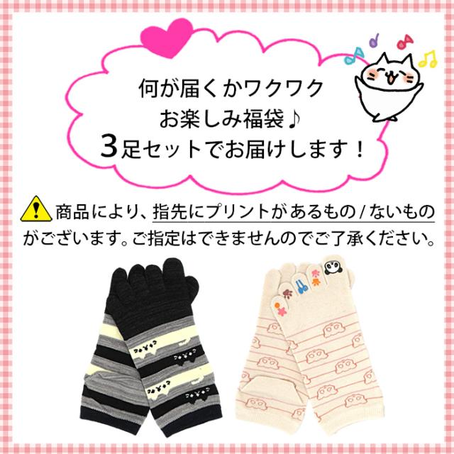 福袋お買い得５本指ソックス３足セット