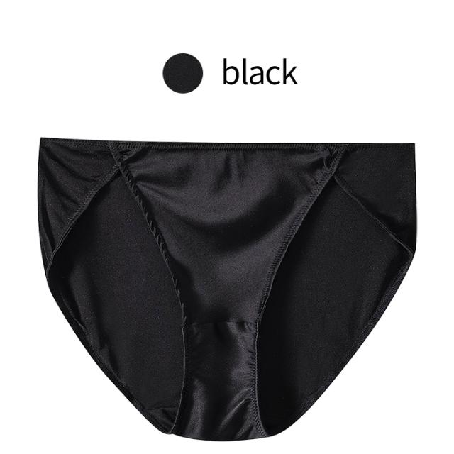 【送料無料】サテン×シルクで綺麗見えする上品ショーツ