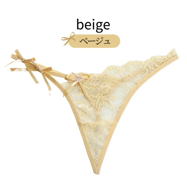 アシンメトリーデザインがおしゃれなTバックショーツ