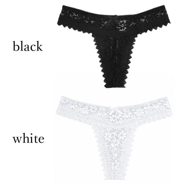 【送料無料】透け感レースで魅せるレディースTバック