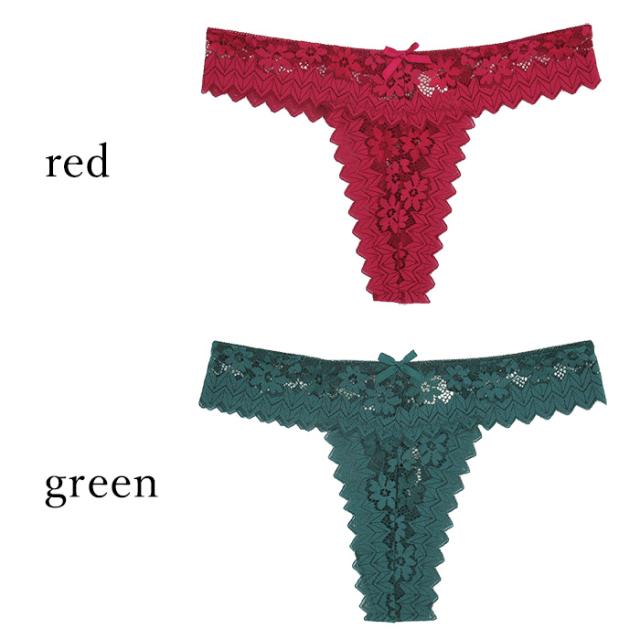 【送料無料】透け感レースで魅せるレディースTバック