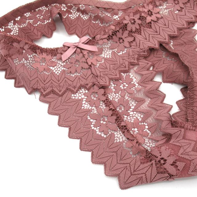 【送料無料】透け感レースで魅せるレディースTバック