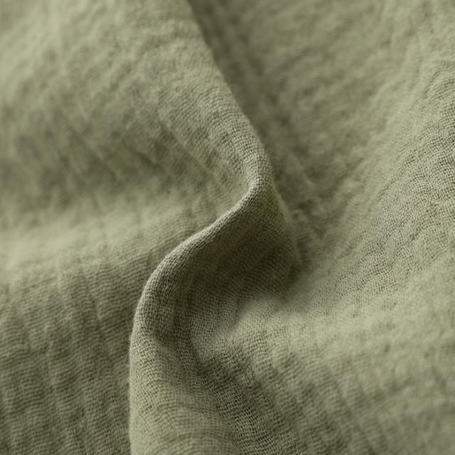 ダブルガーゼ素材の綿100％ゆったり着れるワンピース