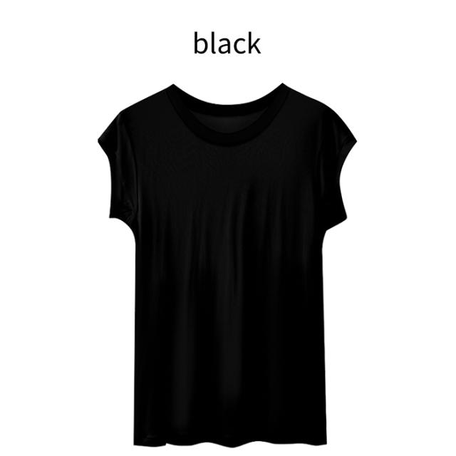 シルク100％ 肌にやさしい汗取り付きインナーシャツ