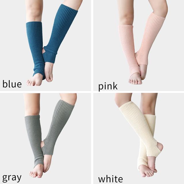 締め付けずに快適フィット リブ編みレッグウォーマー