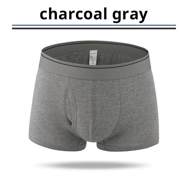 綿95％快適フィット前開きボクサーパンツ