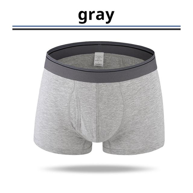 綿95％快適フィット前開きボクサーパンツ