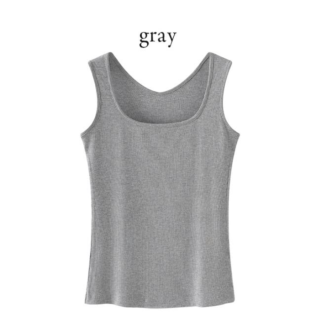 【送料無料】 前後2WAYリブあみレディースタンクトップ